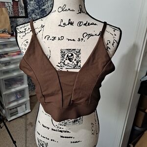 Old Navy Brown Sports Bra
